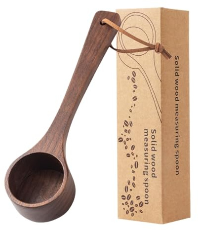 Kaffeeschaufel - Salzlöffel | Kaffeebohnen Löffel Holzlöffel Für Gewürzglas | Kaffeebohnenschaufel | Küchenlöffel Zum Schöpfen, Abmessen Und Servieren Von Kaffee, Tee