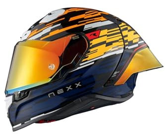 Nexx X.R3R Glıtch Racer Carbon-Blau Helm, Xl