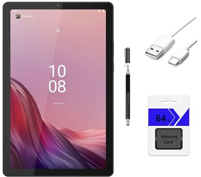 Lenovo Tab M9 9 HD (1340 x 800) Tablet, MediaTek Helio G80, 3GB RAM, 32GB eMMC + 64GB Memory Card, Android 12, Arctic Grey with HEXAccessories