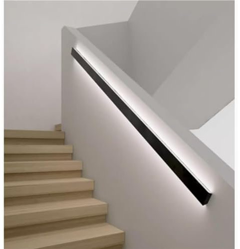 Pasamanos LED con sensor de movimiento, para uso en interiores y exteriores para escaleras, porches, entradas, solución de seguridad iluminada