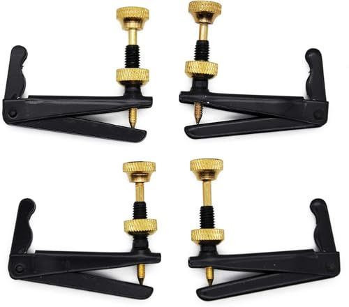4 sintonizadores Soundman® para violonchelo – Diseño tradicional – Color: Negro – Juego de 4 unidades