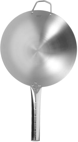 Cabilock Sartén Wok Antiadherente Inoxidable para Cocinas de Inducción y Gas Cacerola con Grueso para Freír y Saltear Utensilios de Cocina Prácticos y Duraderos