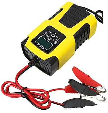 12V 5/6A Auto Motorrad Batterie Ladung Digitale LCD Display Blei Säure Intelligente for Auto Moto Blei Auto Batterie Ladegeräte(Type A)