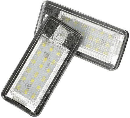 NOLITOY 2pcs LED License Plate Lights Bright Vehicle Accessories Illumination Easy Install Low Power Consumption for Auto