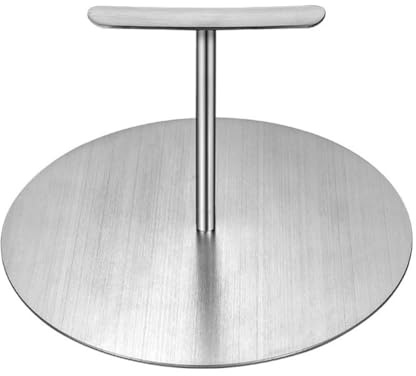 Pressa per hamburger rotonda in acciaio inox, adatta per cucina e casa, per consegnare hamburger di qualità da ristorante a casa (15 cm)