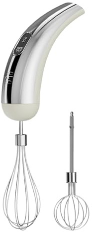 Frullatore Elettrico - Frullatore In Acciaio A 5 Velocità, Strumento Di Frullatore A Mano, Motore Regolabile | Potente Frusta Da Cucina Per Cucinare, Cuocere Torte, Crema, Bevid