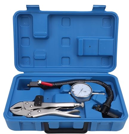 Disc Brake Rotor Gauge Set, Brake Rotor and Ball Joint Runout Gauge with Dial Indicator, 0-1in Digital Runout Measurement Tool for Automotive Brake Inspection