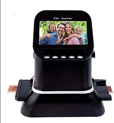 Portable 22MP Film & Slide Scanner, converte 35mm 135 126 127 negativi a Digital JPEG, 4.3 pollici schermo LCD, doppia lente