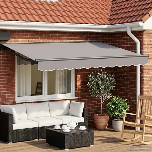 Generico Struttura della Tenda elettrica Retrattile Antracite 2,5 x 2 m,Prato e Giardino,Vita all'aperto,Tende da sole-42024869
