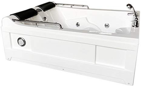 Whirlpool Bath TUB SPA White Corner Bathtub 175x132cm HOT TUB 2 Persons Mimi