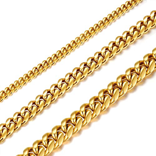 Richsteel Halskette Herren Kette Wasserfest Edelstahlkette Gliederkette