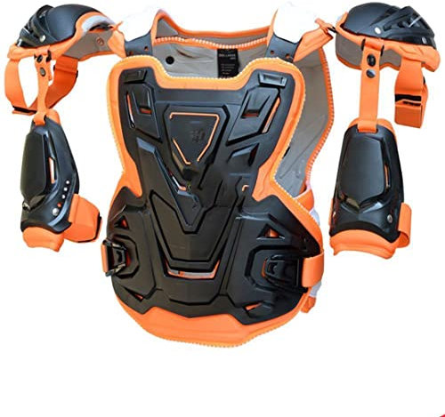 Hcclijo Rodilleras Motocross Rodilleras Protector ATV Deportes Motor-Racing Guard Seguridad Rodilleras AR08 naranja M