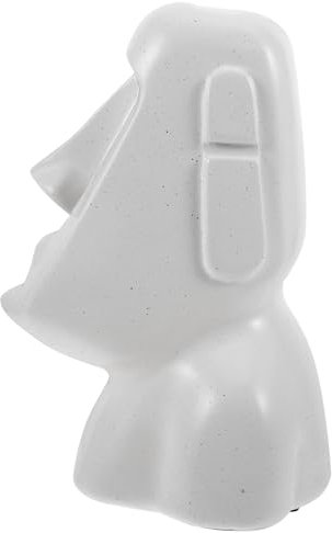 Cabilock Moai Taschentuchbox Abdeckung Aus Harz Kreative Serviettenhalter Für Badezimmer Schlafzimmer Und Küche Stilvolle Kosmetiktuchbox Mit Moai Statue Langlebig Und Sicher Für