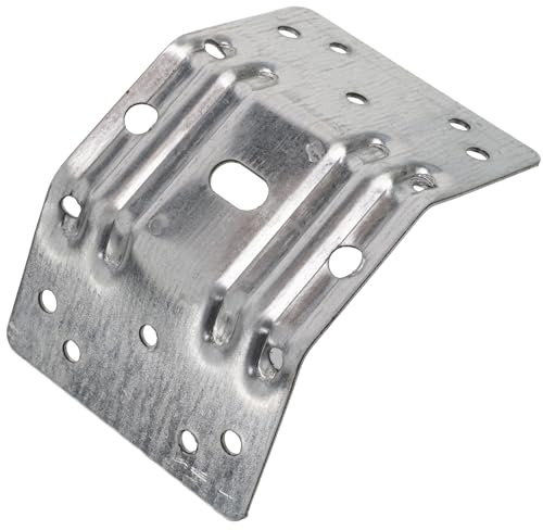 AERZETIX - C74750-4x Ferrures de table renfort d'angle 120x83 mm - en acier - couleur argent - chaises bancs