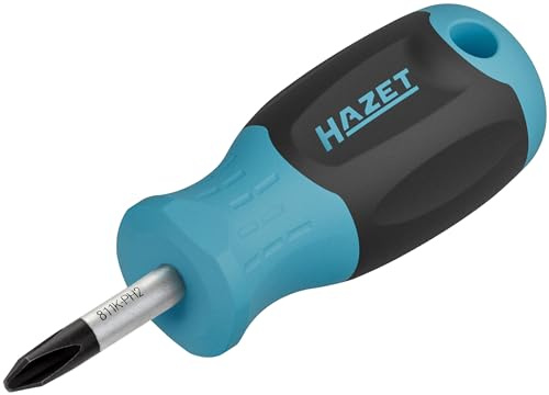 HAZET Schraubendreher 811K-PH2, Kreuzschlitz Profil PH, SW PH2, Rundklinge | Abtrieb Kreuzschlitz Profil PH, Länge l1 25 mm, Länge l2 89 mm, 40 g, SW PH2 , Kreuzschlitz Profil PH