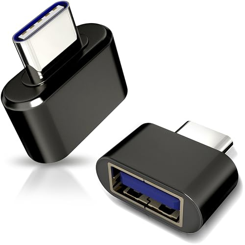 little potato USB C to USB Adapter (2 Pack), USB-C Male to USB 3.0 Female Adapter Compatible with MacBook Pro after 2016, MacBook Air after 2018, Dell XPS and More Type C or Thunderbolt 3 Devices