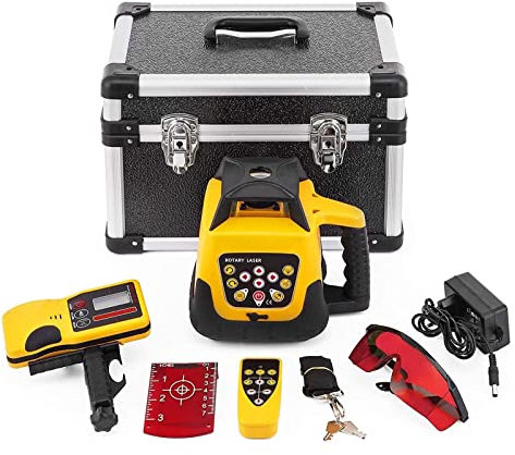 Niveau Laser Rotatif 360 à nivellement Automatique, Balayage Horizontal Vertical à 500m, Outil de Construction de Mesure Puissant Professionnel