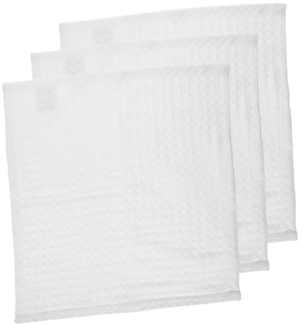 CANIGHT 3stücke Teiliges Waffelpique Baumwoll-Handtuch Wiederverwendbare Gesichtswaschlappen Hochabsorbierend Und Vielseitig Für Reinigung Make-up-entfernung Und Tägliche Anwendung