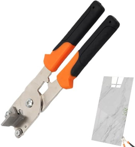 GjnjfdF Herramienta manual para pinzas para azulejos,Pinza para azulejos de mano - Pinzas para azulejos de cerámica Alicates para vidrio,Cortador de mosaico, alicates para dar forma a azulejos de