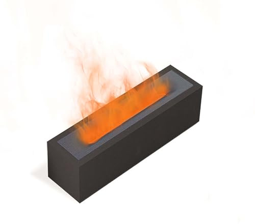DIFFUSORE DI AROMI EFFETTO FIAMMA PER OLI ESSENZIALI CON LED AUTOMATICO H3 (Nero)