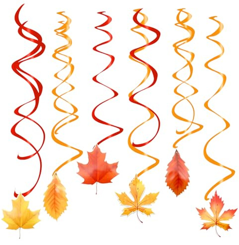 Set di 12 decorazioni autunnali da appendere, con bandierine autunnali e ghirlanda di foglie d'acero, bandierine per la fattoria per il Ringraziamento/decorazione per la casa autunnale, senza