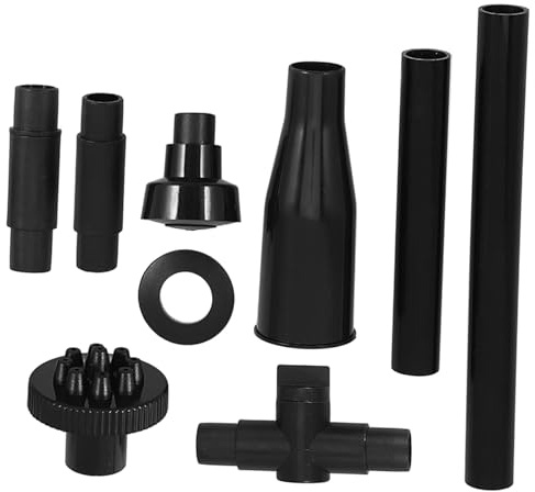 AKOOSY Kit Ugelli Fontana 9 Pezzi per Pompe Acqua da Giardino, Testine di Spruzzo per Acquari e Laghetti, Accessori per Fontane Effetto Fungo, Facile Installazione e Manutenzione