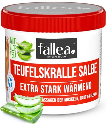 fallea Teufelskralle Wärme Creme Intensiv Wärmend Teufels Heiße Salbe lindert, lockert Verspannungen im Rücken, Nacken, Schultern, Gelenk Beschwerden, Muskelkater 3 x 500ml (5% Rabatt)