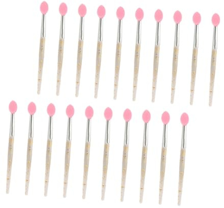 VILLFUL 20 Stück Silikon Lippenmaskenpinsel mit Weichem Silikonkopf und Tragbarer Größe für Präzises Schminken und Lippenstift Applikation bei Damen