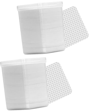 FONDOTIN 2 Boxen Reinigungspads Weiß Baumwolle 400 Stück Nagelölentferner Make up Entferner Pads Für Heim Und Salongebrauch