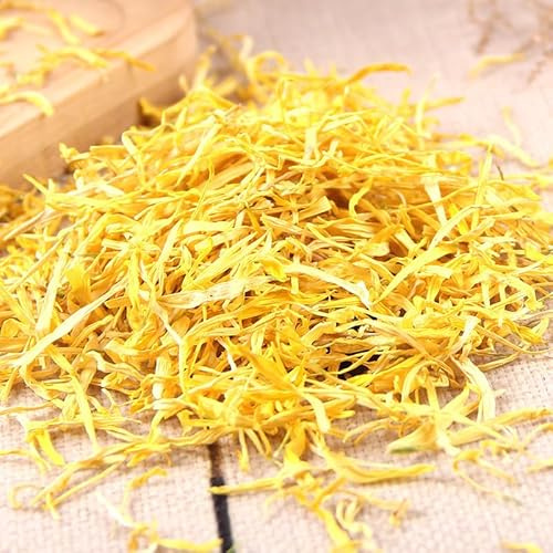 Dried Golden Chrysanthemum Tea, Edible Culinary Grade Rose Petals, Natural Herbal Flower Blend, 20g (Golden Emperor Petals)
