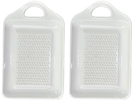 IDEANATEGRATE 2 Pezzi Schiacciapatate e Spremiaglio Creativi in Ceramica Bianca, Macinini Multiuso per Frutta e Verdura, Utensili Cucina Manuali Resistenti alla Corrosione per Purè e Spezie