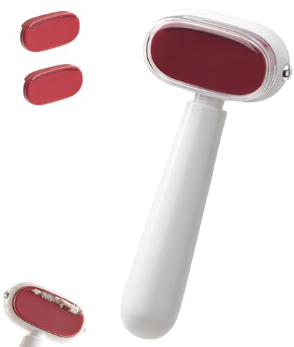 Raschietto a doppio lato per la rimozione di calli, raschietto per piedi per pelle dura, in acciaio inox di alta qualità, antiruggine, a doppia azione, durevole, per talloni lisci (1 x bianco + 2 x