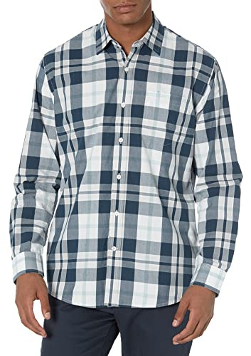 Amazon Essentials Men's Regular-Fit Long-Sleeve Casual Poplin Shirt