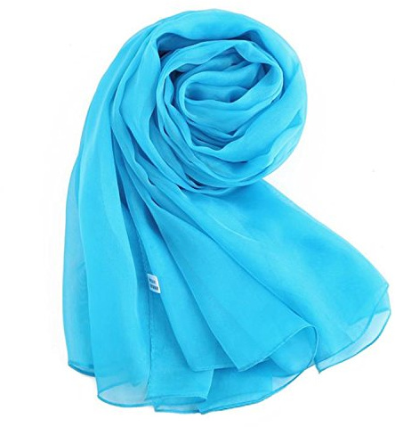 MEISHINE® 180 * 110cm Damen Elegant Seidenschal – Frauen Pashmina aus 100% Reiner Seide