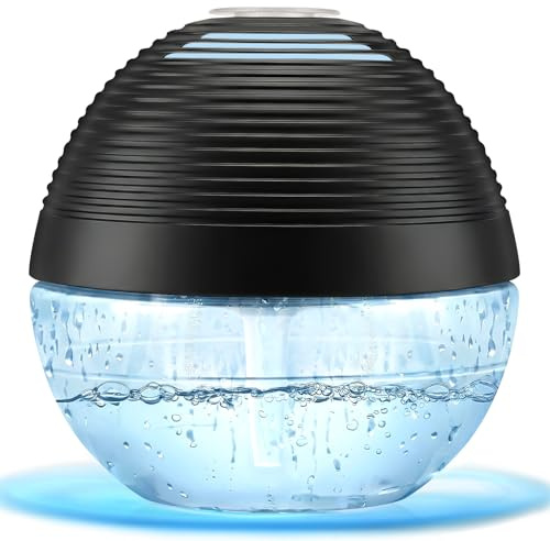 ap airpleasure Water-Based Purifier Air Washer, Air Revitalizer & Freshener, Air Fresher with 6 Colorful lights for Rooms (Black)