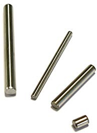 NIMA PARTS 10 Stück Zylinderstift rostfrei Edelstahl (1.4034) geschliffen gehärtet Paßstift Passstift ISO 8734 (Ø 1x5 mm)