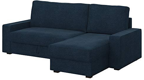 Soferia Sofabezug Kompatibel Mit Vilasund Sofaüberzug Sofaüberwurf Sofaschoner Cover Fleckschutz Kratzfest Robust Strong Denim Blau