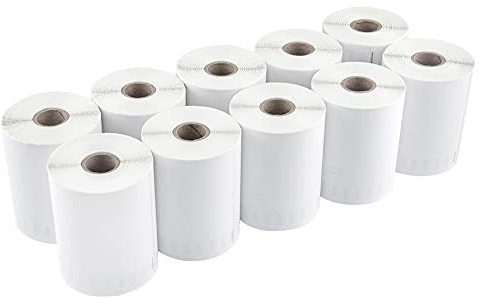 L LIKED Kompatibel med Dymo 1744907 internetportoetiketter 10 x 15 cm för Dymo 4XL fraktetiketter (220 etiketter per rulle) (10 rullar)