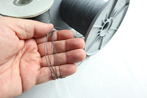 AWITALIA - Cordino in VECTRAN METRI 35, con diametro 0,7 mm di colore NERO, per zanzariere plissettate o a cingolo laterali, Filo Cordino zanzariere