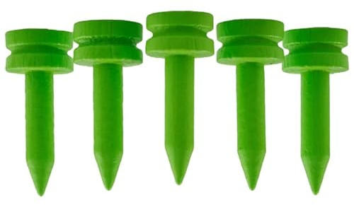 Castle Golf Tees Bambus | mehrere Farben und Größen | umweltfreundliche und nachhaltige Bambus-Golf-Tees (25 mm (grün)