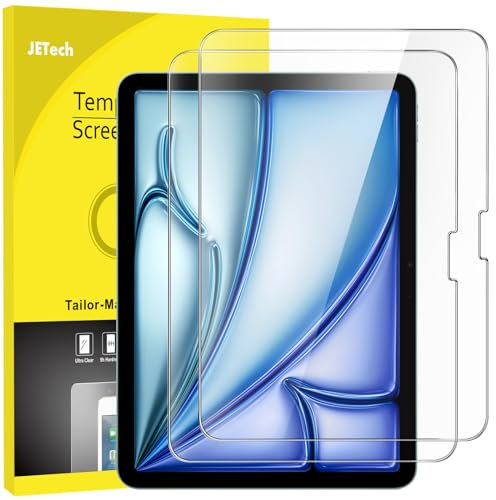 JETech Screen Protector for iPad Air 11-Inch M3/M2 (2025/2024), 9H Tempered Glass Film, HD Clear, 2-Pack