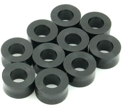 Design61 10x Distanzstücke Distanzhülsen Unterlegscheiben L 7 mm x Ø 15/6 mm M6 Rund HD-Polyethylen