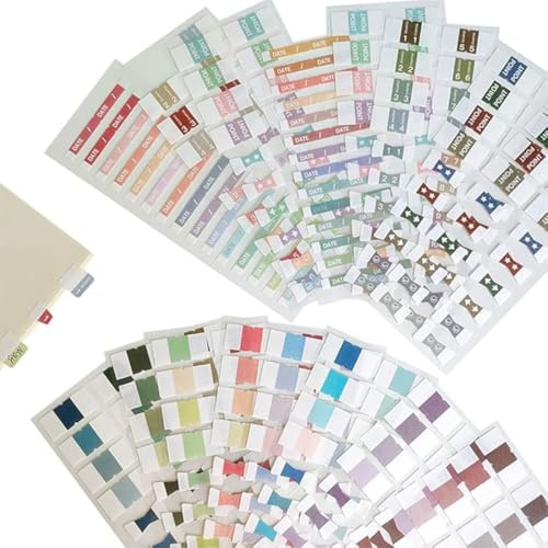 WHYCNJL 300 Stück Haftnotizen Klebezettel Haftmarker Stabile Index Tabs Selbstklebend Pastell Page Marker Book Tabs Annotating Supplies für Notizbücher Kalender Planer Bibelregister