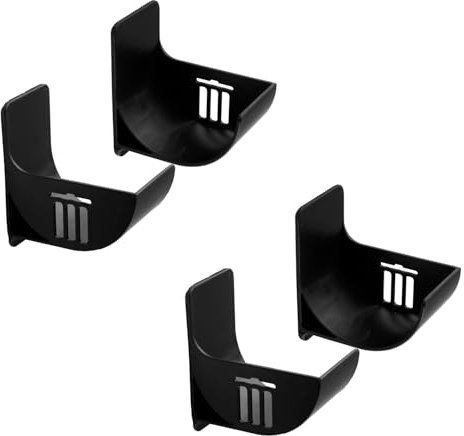 Tabanzhe 2 Pairs Trash Bag Holder-Punch-Free Plastic Bag Dispenser Wall Mounted Self-Adhesive Bin Bag Organizer Grocery Bag Garbage Bag Storage Rack for Kitchen Bathroom(Black)