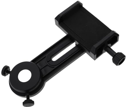 Phone Photography Adapter for Binoculars and Mobile Phones | Abs Black Build, Easy-to-attach Expert Design, Compact Single-piece Accessory for Telescope and Microscope Use
