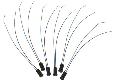 jojofuny 6 Stück G4-lampenfassung Kunststoff Mit Ptfe Kabel Niedervolt Led Lampensockel Für Selbstgemacht Beleuchtung Einfache Installation