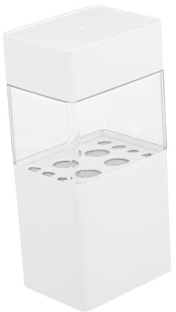BATHVEVE Organisateur De Maquillage Transparent Avec Couvercle Rangement Pratique Pour Pinceaux Et Cosmétiques Boîte De Stockage Polyvalente Pour Bureau Et Table De Toilette