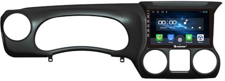 Quad Core 4G+64G Car CarPlay Android Auto 10 IPS Display Navigation Stereoanlage Touchscreen Haupteinheit Pad Tablet Rückfahrkamera GPS Radio Media Player für Jeep Wrangler 2015-2017