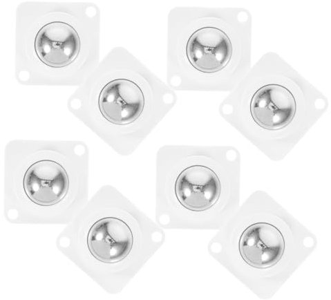 HOMOBABE 8pezzi Ruote Per Mobili Autoadesive Puleggia Sfere Piccole Ruote Rulli Per Elettrodomestici Da Cucina Girevoli Gradi