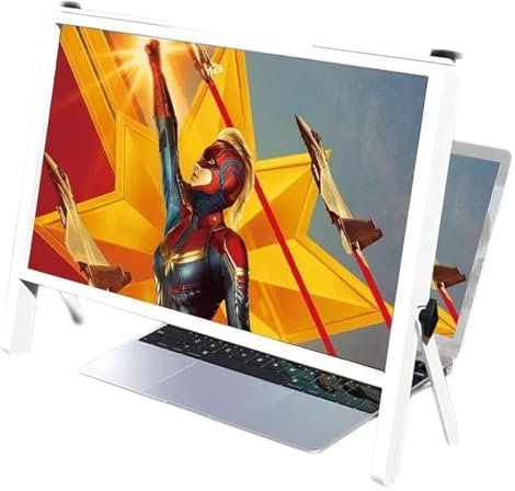 KEuLen Laptop-Bildschirmlupe, Tablet-Bildschirmlupe, Laptop-Bildschirmlupe, mobiler Projektor, Computer-Telefon-Bildschirmlupe